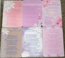 GRAVE MEMORIAL CARDS ~Plastic
