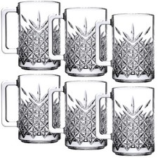 Pasabahce Glass Mugs Coffee Tea Cappuccino Latte Hot Drinks Cups Set of 2/4/6