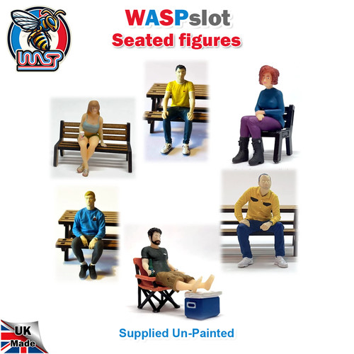 Scale seated figures 3d - 1/32,
