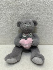 Sainsburys grey bear with pink