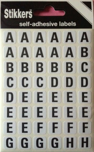 432 sticky alphabet - 432,