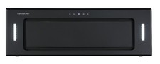 Black glass canopy hood 90cm - glass,