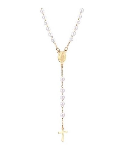 Stainless steel rosary - steel, beads