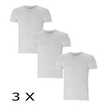 3 X  Men WHITE Thermal Vest
