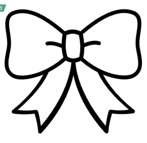 Bow vinyl decal - bow,