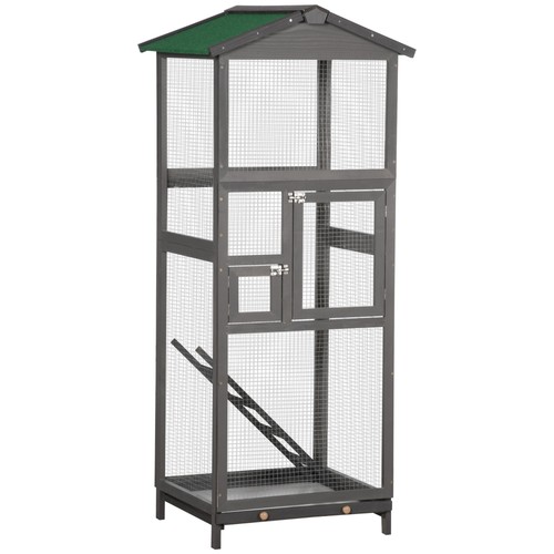 Wooden bird cage - wooden,