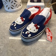 EUC Vans slip on Hello Kitty