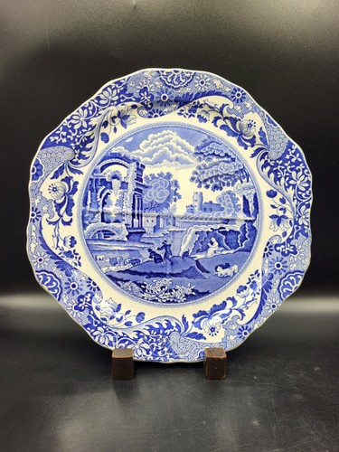 Vintage spode blue italian - blue,