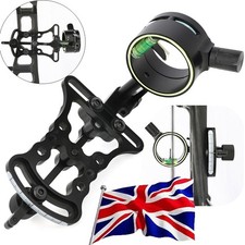 Compound Bow Sight 1-pin 0.019" Optical Fiber Micro-Adjustable Shooting Target