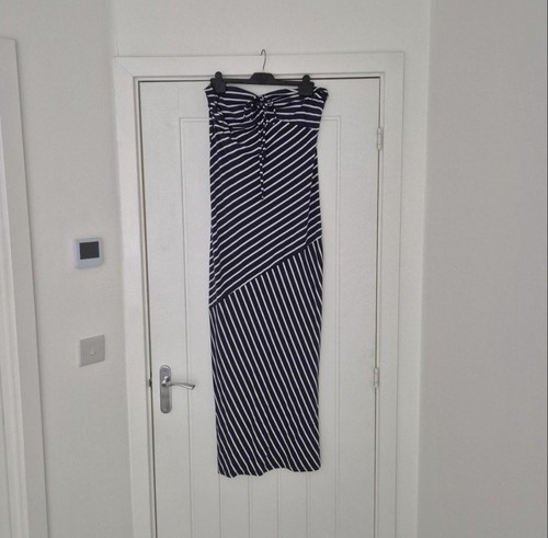 Navy white striped - m&s,