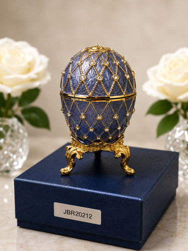 Light blue faberge egg - blue,