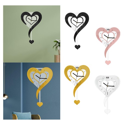 Heart shaped wall clock - heart,