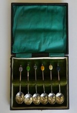 Antique Tea Spoons in Presentation Case Set of 6