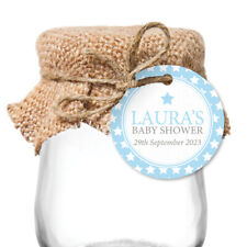 24 PERSONALISED Baby Shower Christening Favour Party Bomboniere Gift Tags