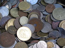 100 VERY GOOD CLEAN WORLD COINS SOME VERY OLD NOT FULL OF US CENTS FREE UK POST 