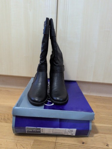 Cat eyes mid length boots - cat,
