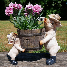 Outdoor Pig Planter Garden