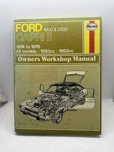 Ford capri 1600 2000 haynes - capri, ii