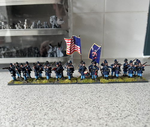 Acw union infantry firing - acw,