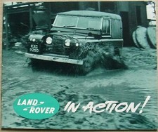 Land Rover in Action 4x4 Car Sales Publicity Brochure 1964   600F