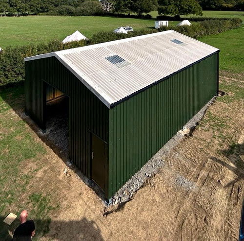 Agricultural steel framed