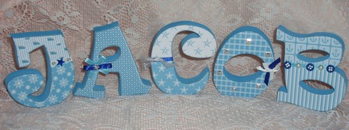 Decorative wooden letter - decorative,