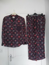 NEXT ESCAPE REALITY SILKY SATIN ORIENTAL STYLE WOMENS PYJAMA SET UK 16R BNNT