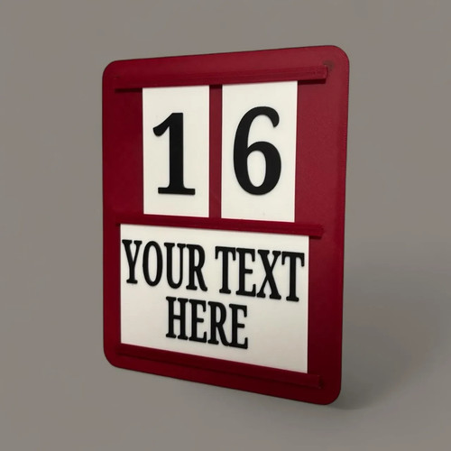 Custom magnetic countdown - magnetic,