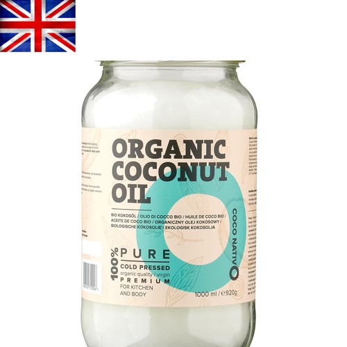 Organic coconut oil 1000ml - coconut,