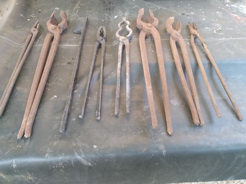 Blacksmith tongs vintage - blacksmith,