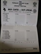MINOR COUNTIES V SOUTH AFRICA