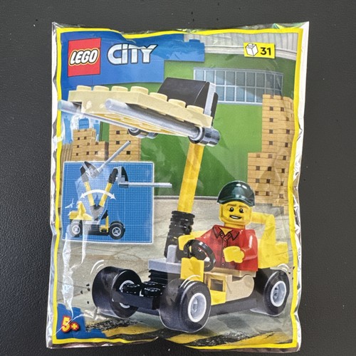 Lego city forklift driver with - lego,
