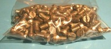 One hundred Meccano zinc plated bolts, part 37b