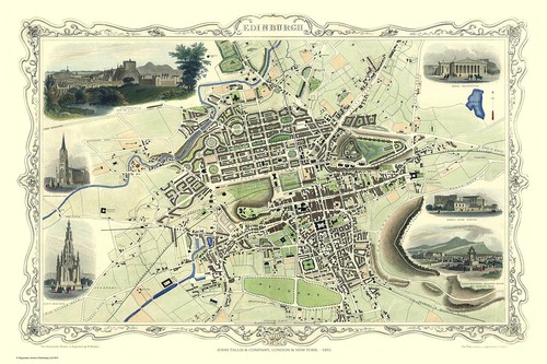 Old map edinburgh - old,