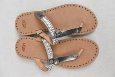 Ugg Flip Flop Sandals Silver-Tone Straps UK Size 6.5 Unboxed