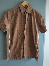 Nigel Hall Shirt Brown Cotton  Size Small