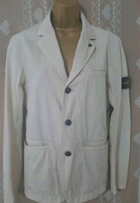 CLASSIC RARE STONE ISLAND VINTAGE IVORY JACKET SMALL MINT 2014  LIGHTWEIGHT
