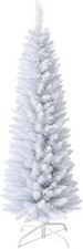 Slim Christmas Pencil Tree Pine Artificial Bushy XMAS Decoration 4FT 5FT 6FT 7FT
