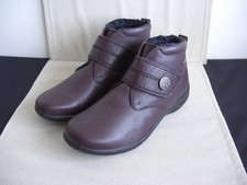 Josef Seibel Romika Madera Leather Topdry Tex Boots UK 4 Eu 37 Hook & Loop New