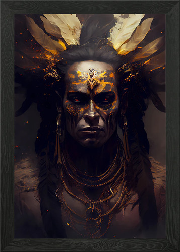 Native american portrait - american,