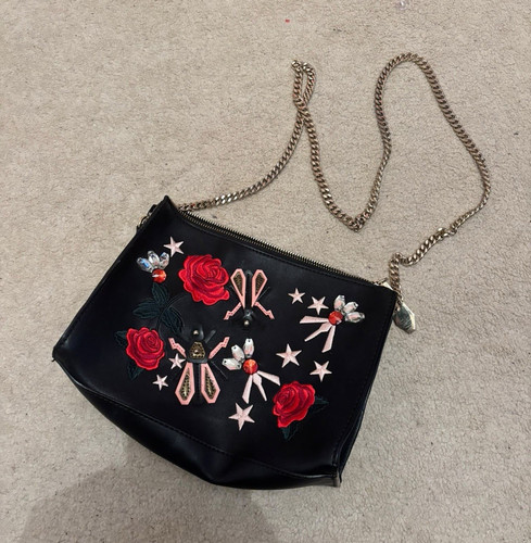 Zara trf black faux leather - zara,