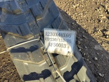 230x48x66 Rubber Tracks Pair Mini Digger Excavator Bobcat Jcb Kubota