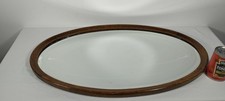 Antique Vintage Oval  Red Oak