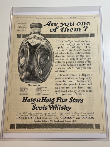 1916 haig five stars - haig, &