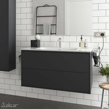 Optimus 1000 Vanity Unit + Basin - Matt Black | RRP: £699