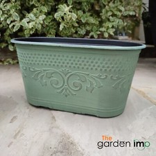 Plastic oval trough garden - plastic,