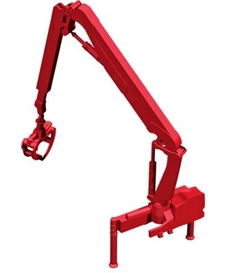 Herpa crane with wood clamp - -,