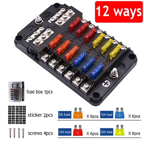 Way fuse box - 12–24v,