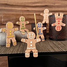 Gingerbread man articulated - gingerbread,