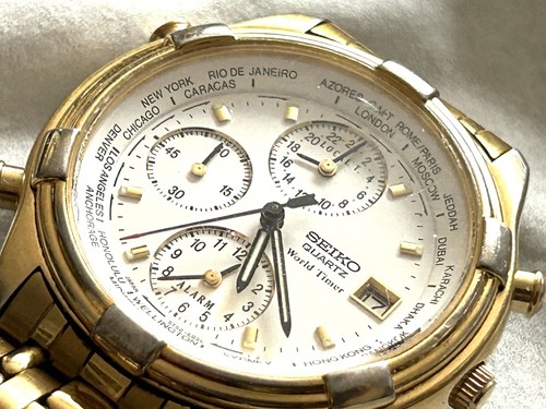 Rare seiko world timer gents - world,